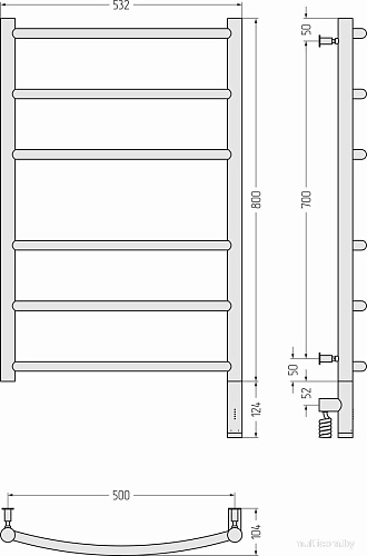 Полотенцесушитель Сунержа Галант 3.0 80x50 31-5801-8050