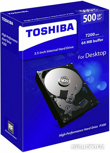 Жесткий диск Toshiba P300 500GB [HDWD105EZSTA]