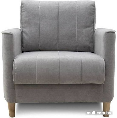 Интерьерное кресло Нижегородмебель Лора ТК 328 (ультра дав серебристый серый/бежевый)