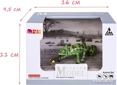 Фигурка Masai Mara Мир диких животных. Ящерица Хамелеон MM218-155