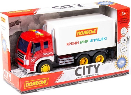 Фургон Полесье Сити 93141 (красный/белый)