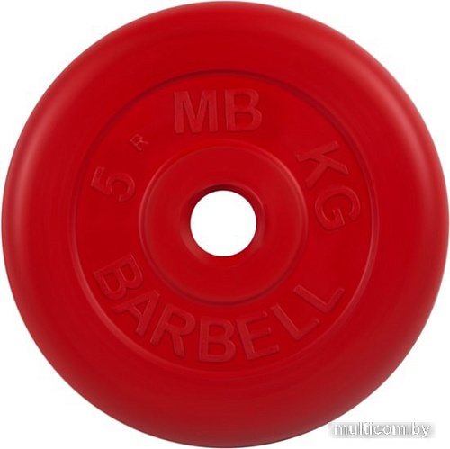 MB Barbell Стандарт 31 мм (1x5 кг, красный)