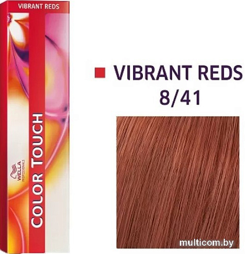 Оттеночная краска Wella Professionals Color Touch 8/41 светлый блонд красный пепельный 60 мл