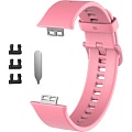 Ремешок Rumi силиконовый для Huawei Watch FIT, Watch FIT Elegant (розовый)