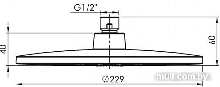 Верхний душ Rubineta Mosaic 622152B