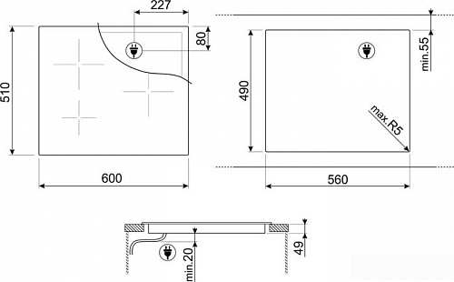 Варочная панель Smeg SI2M7643DW