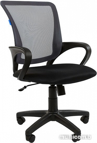 Кресло CHAIRMAN 969 (черный/серый)