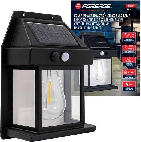 Уличный настенный светильник FORSAGE F-WL6009 (62135), (2шт, черный)