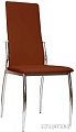 Стул Mio Tesoro Роза DC-048 (коричневый/хром) [434037]