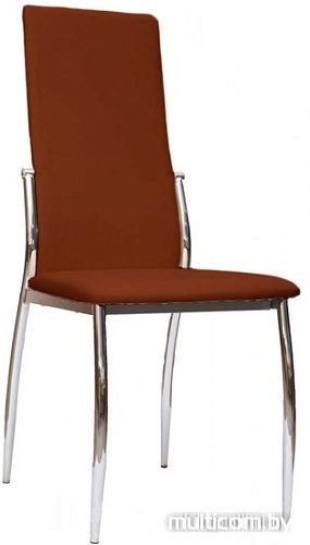 Стул Mio Tesoro Роза DC-048 (коричневый/хром) [434037]