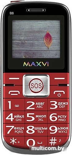 Мобильный телефон Maxvi B8 (красный)