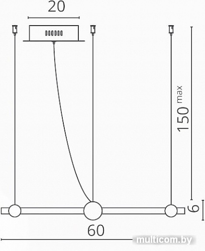 Подвесная люстра Divinare Amadeo 1123/04 SP-65