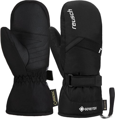 Горнолыжные перчатки Reusch Flash Gore-Tex Junior Mitten 6261605-7701 (р-р 5.5, Black/White)