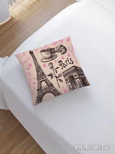 Чехол на подушку JoyArty Кофе в Париже sl_11328