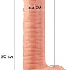 Реалистичный фаллоимитатор Lovetoy Nature Cock Dual Layered 30 см LV411013Flesh