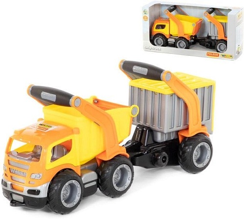 Полесье ГрипТрак автомобиль-самосвал с полуприцепом 37466