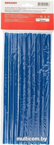 Клеевые стержни Rexant 09-1272 (10 шт, синий)