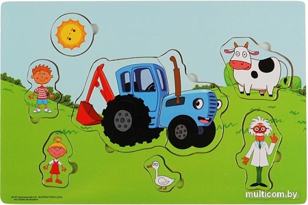 Сортер Буратино Синий трактор STR08