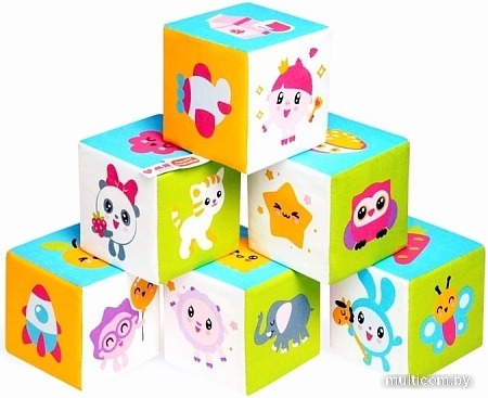 Кубики Мякиши Предметики Малышарики (6 шт)