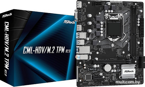 Материнская плата ASRock CML-HDV/M.2 TPM R2.0