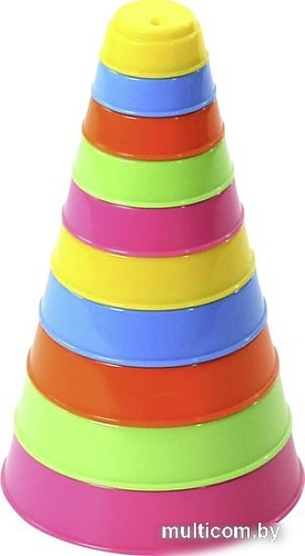 Пирамидка Полесье Занимательная пирамидка (10 элементов)