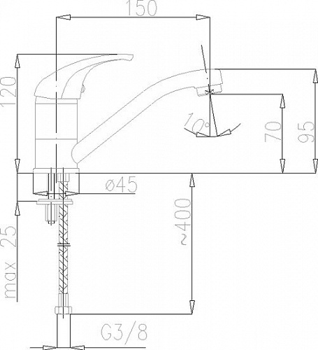 Смеситель Armatura Baryt 552-915-00