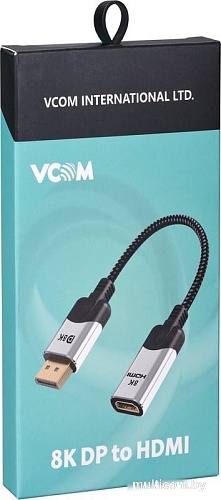 Адаптер VCOM CG6218M-0.15 DisplayPort - HDMI (nan м, черный/серый)