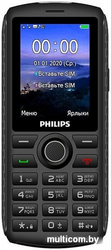 Мобильный телефон Philips Xenium E218 (темно-серый)