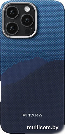 Чехол для телефона Pitaka StarPeak Tactile Woven для iPhone 16 Pro (темно-синий)