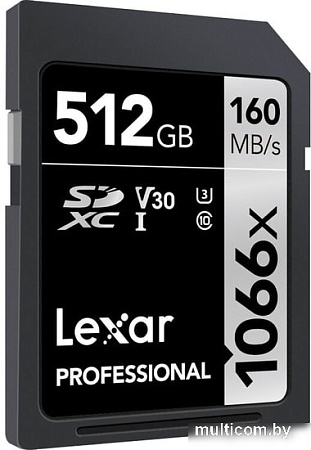 Карта памяти Lexar Professional 1066x SDXC LSD1066512G-BNNNG 512GB