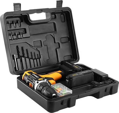 Deko DKCD20V 080-1009 (с 2-мя АКБ, кейс, оснастка)