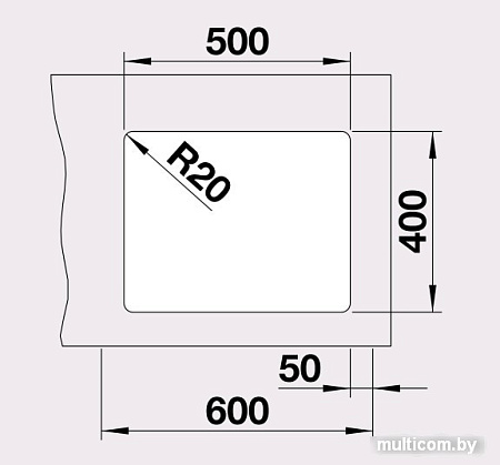 Кухонная мойка Blanco Etagon 500-U Silgranit (белый) [522231]