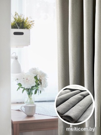 Комплект штор Soft Lines Рогожка димаут 2226-27 2.7x2.6 м (серый, 2 шт)