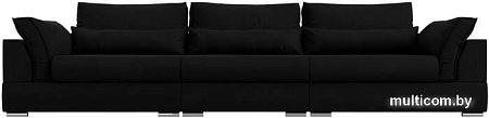 Диван Mebelico Пекин Long 115463 (микровельвет, черный)