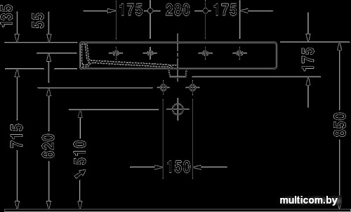 Умывальник Duravit Vero 100x47 (0454100000)