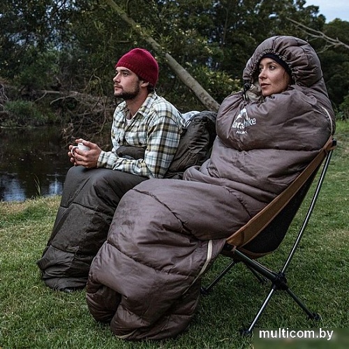 Спальный мешок Naturehike U350 NH20MSD07 (левая молния, коричневый)