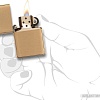 Зажигалка Zippo Brushed Brass [204B-001190]