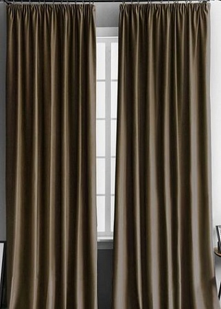 Комплект штор Pasionaria Бархат 290x250 (коричневый)