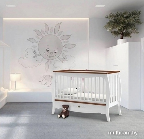 Кроватка-трансформер Nuovita Astro (белый)