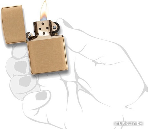 Зажигалка Zippo Brushed Brass [204B-001190]
