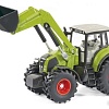Трактор Siku Claas Axion 850 с погрузчиком и самосвалом 1949