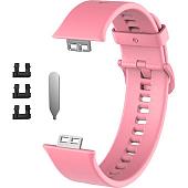 Ремешок Rumi силиконовый для Huawei Watch FIT, Watch FIT Elegant (розовый)