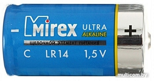 Батарейки Mirex LR14 C Алкалайн 2 шт 23702-LR14-E2