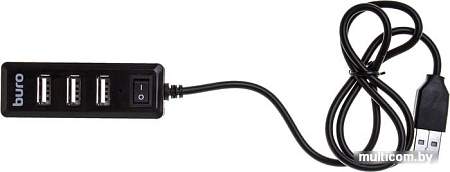 USB-хаб Buro BU-HUB4-0.5L-U2.0