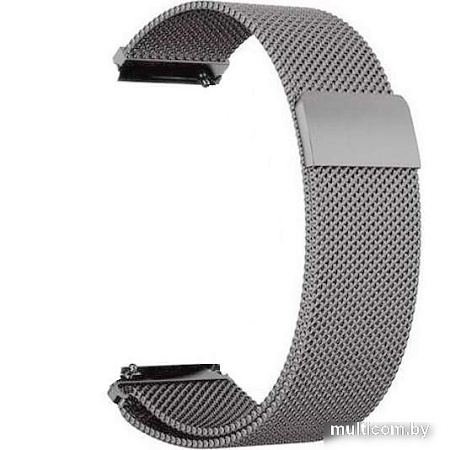 Браслет Rumi Milanese loop металлический 20 мм (графитовый)