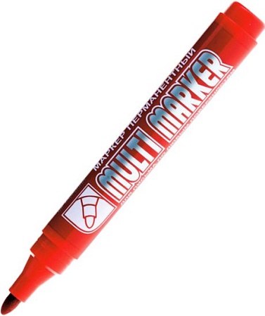 Маркер перманентный Crown Multi Marker CPM-800 (красный)