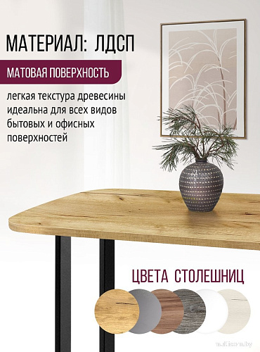 Столешница Millwood Закругленная 105x60x1.8 (дуб золотой Craft)