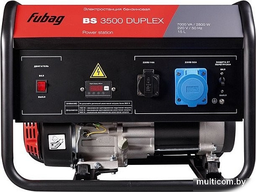 Бензиновый генератор Fubag BS 3500 DUPLEX 646470