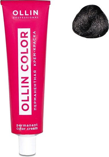 Крем-краска Ollin Professional Color перманентная 2/0 черный 100 мл