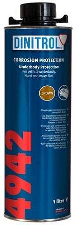 Антикоррозийные, антигравийные средства для кузова Dinitrol 4941 для днища и арок 1л, евробаллон